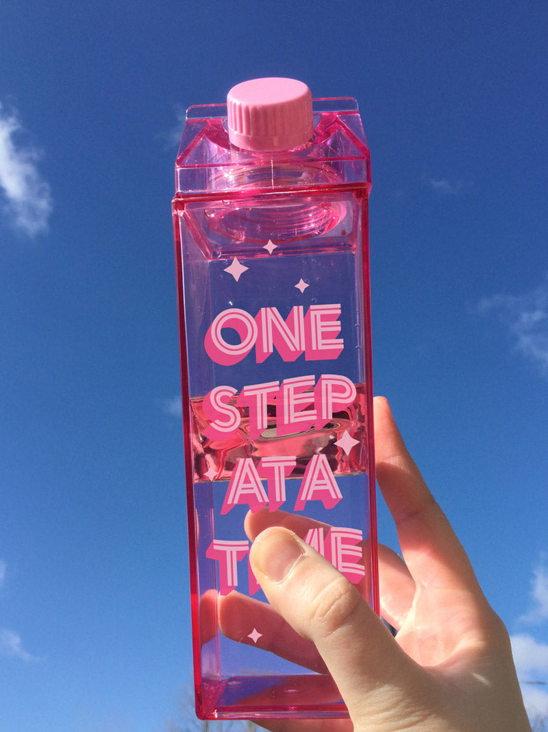 One Step At A Time Milk Carton
