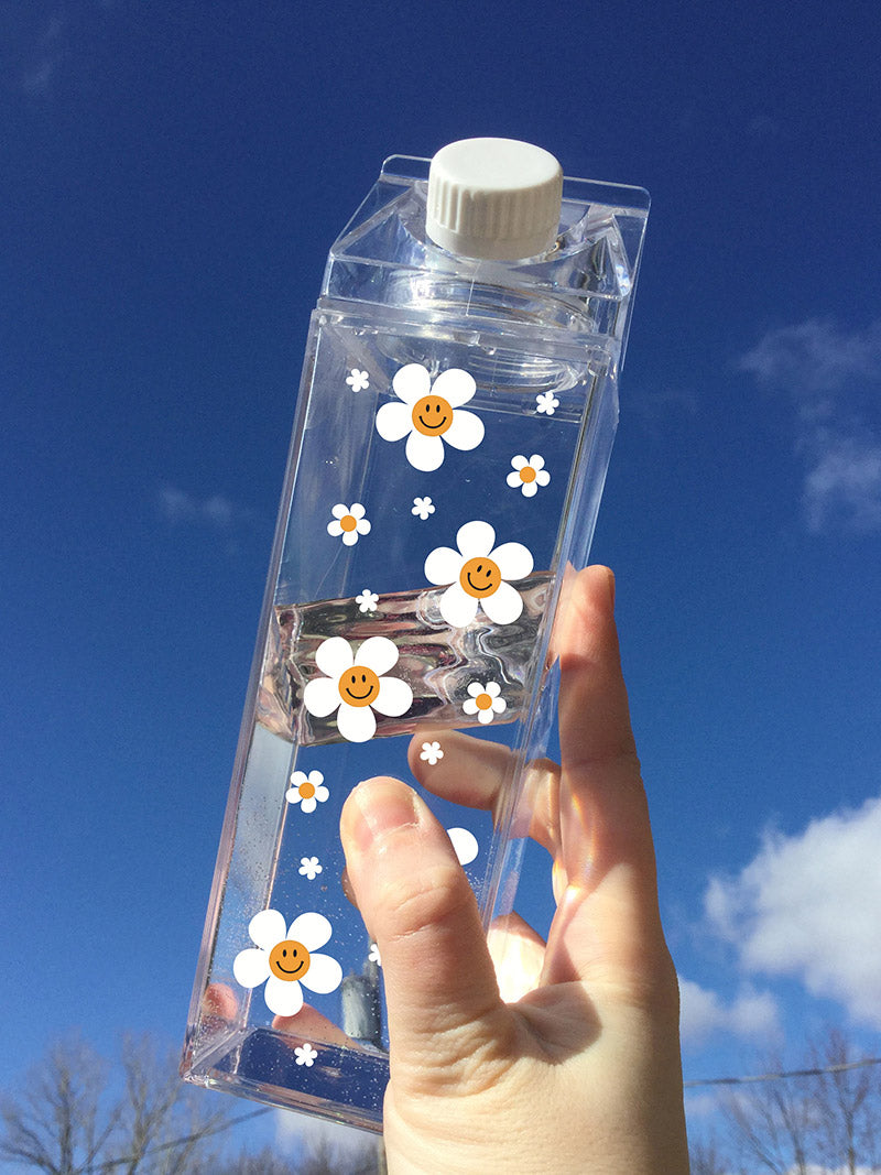 Daisy Pattern Milk Carton
