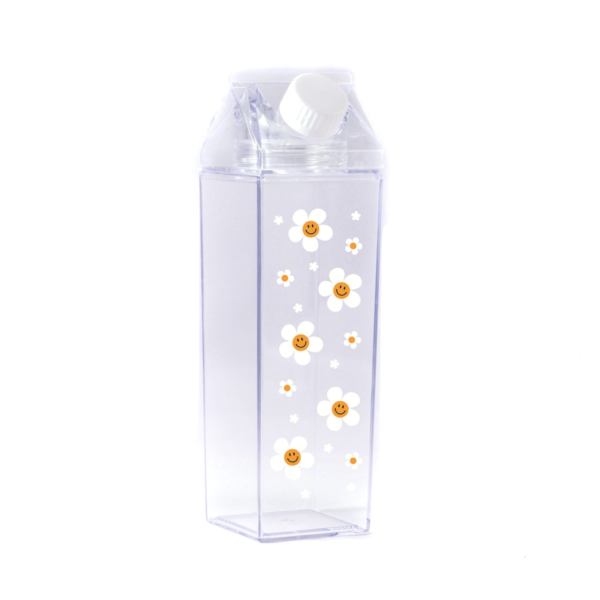 Daisy Pattern Milk Carton