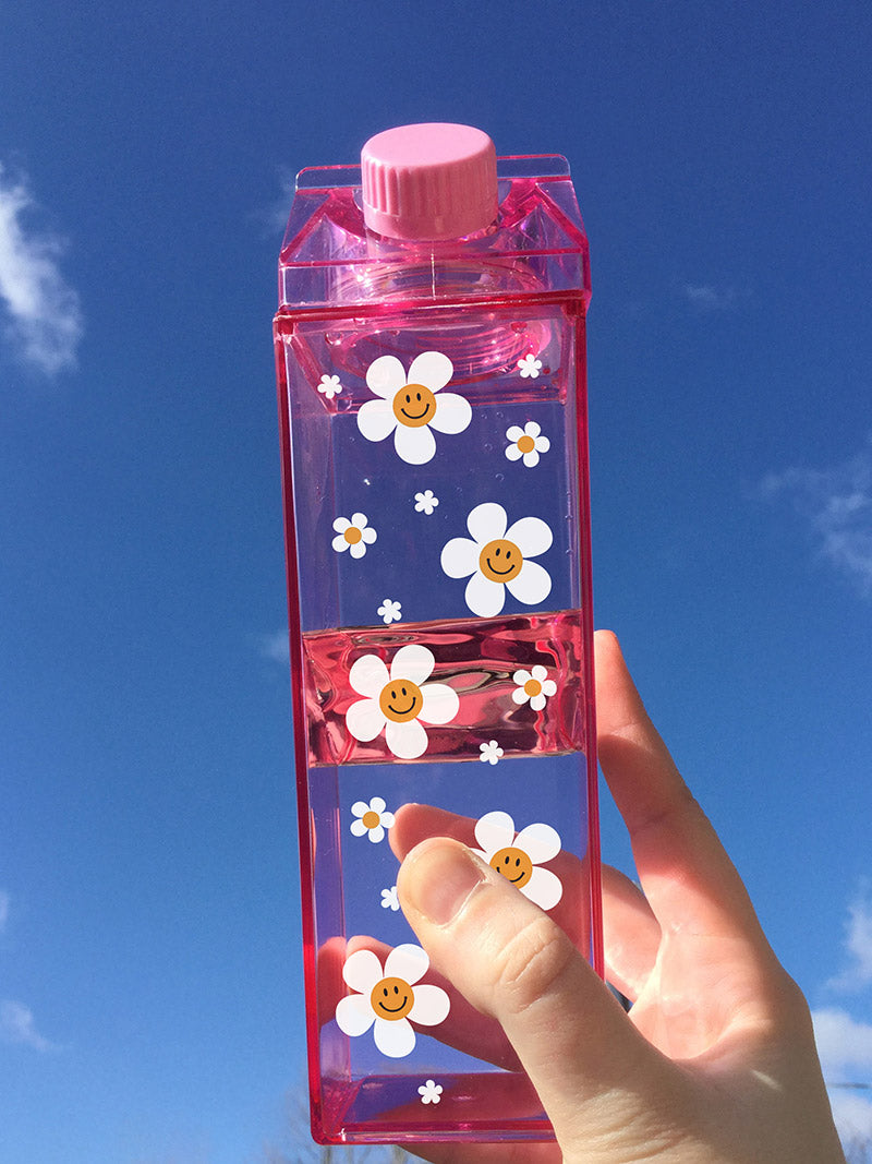 Daisy Pattern Milk Carton