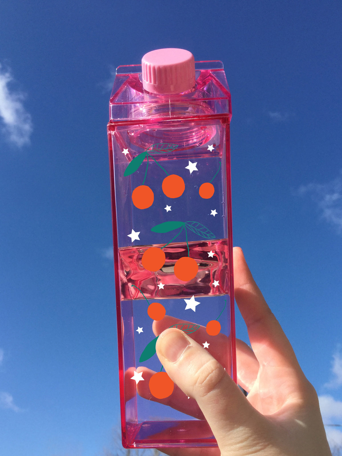 Cherry Pattern Milk Carton