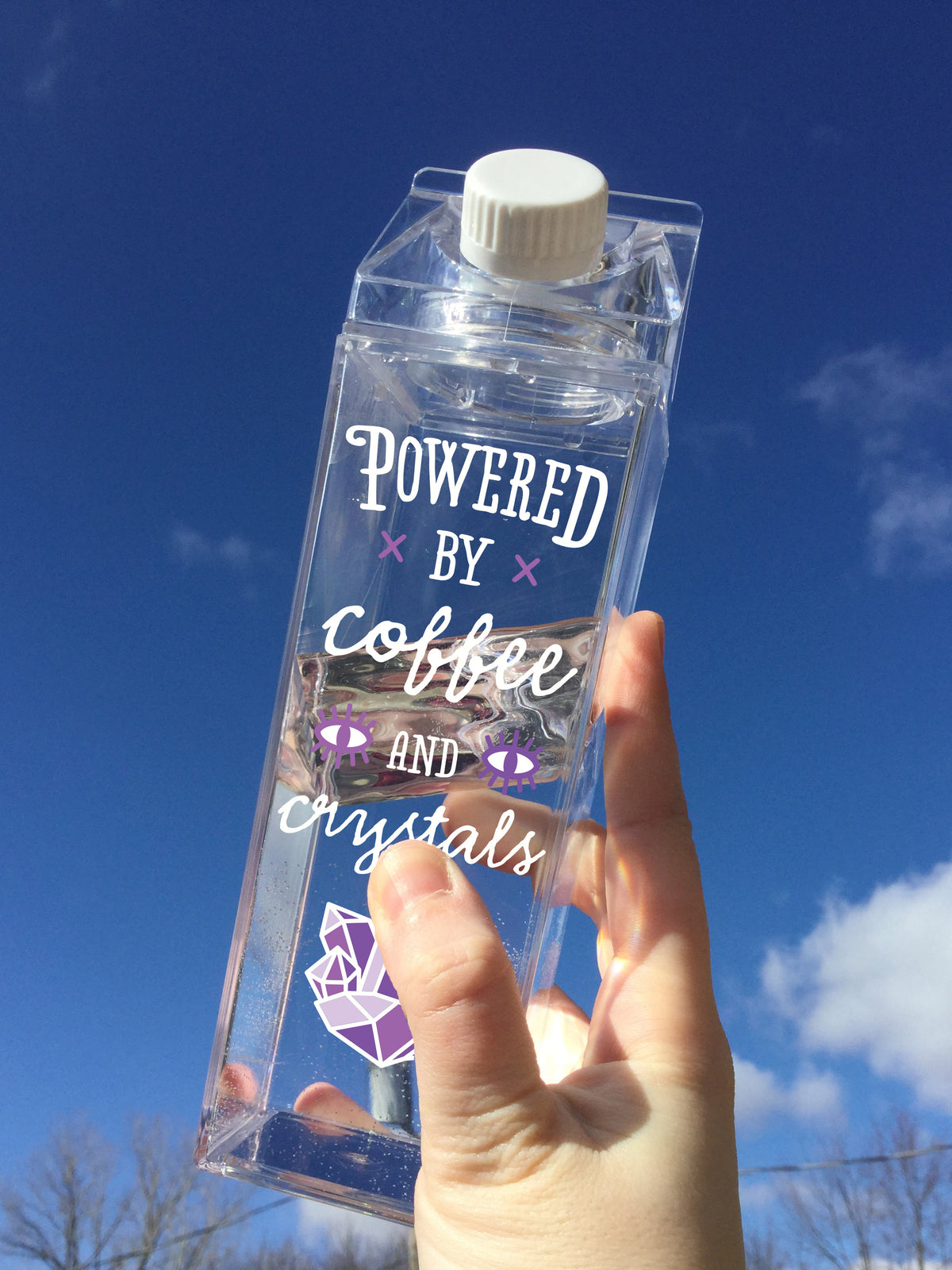 Coffee and Crystals Milk Carton