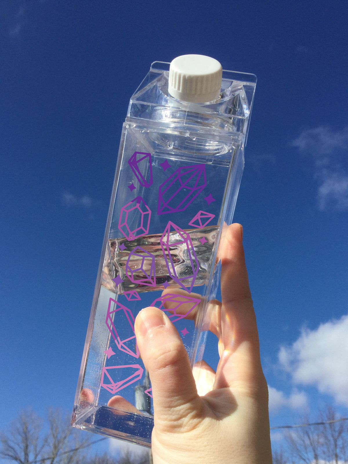 Crystal Pattern Milk Carton