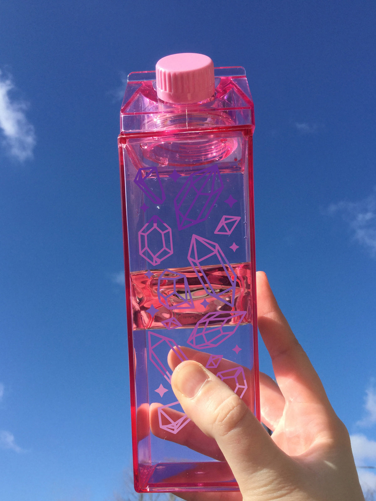 Crystal Pattern Milk Carton