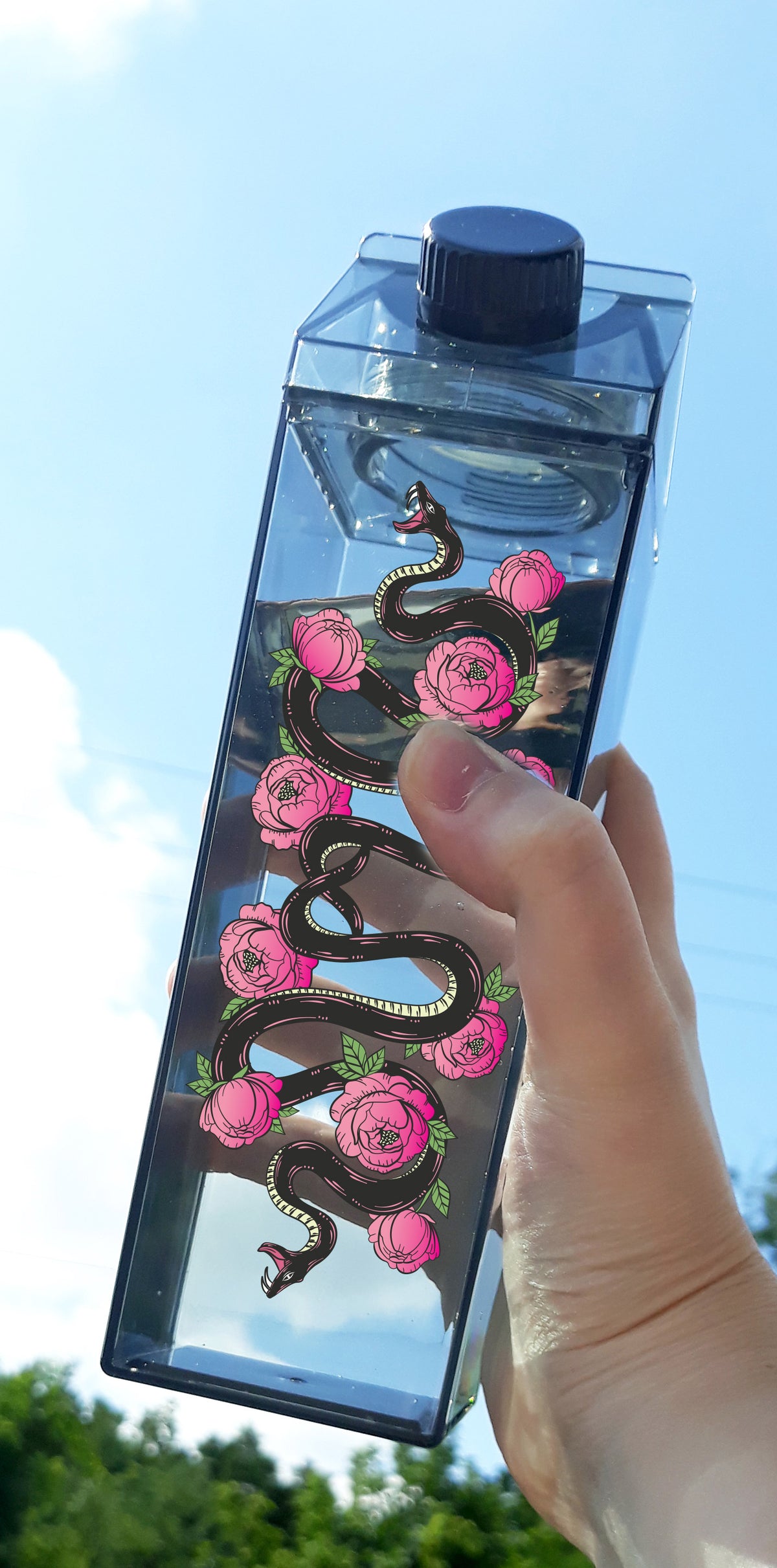 Floral Snake Milk Carton