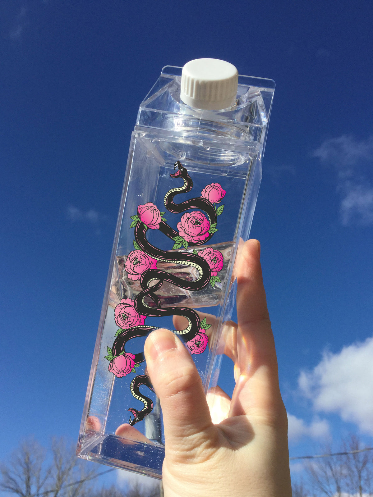 Floral Snake Milk Carton