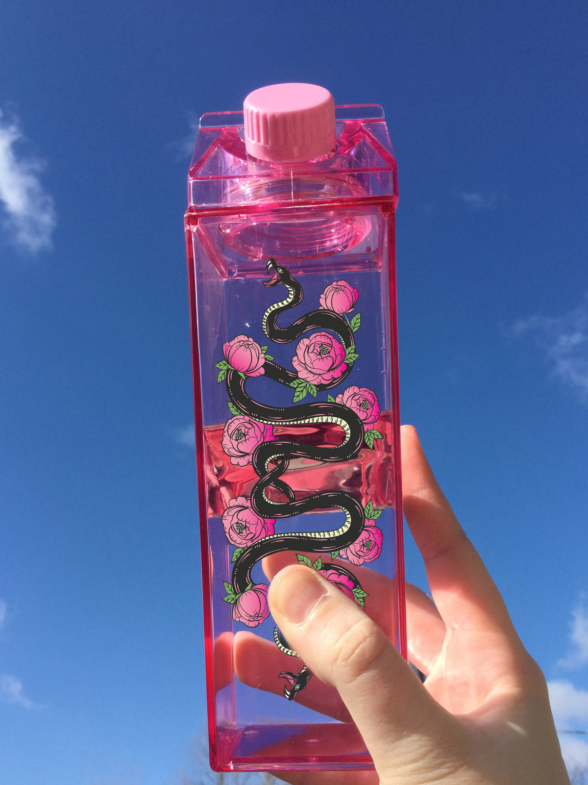 Floral Snake Milk Carton