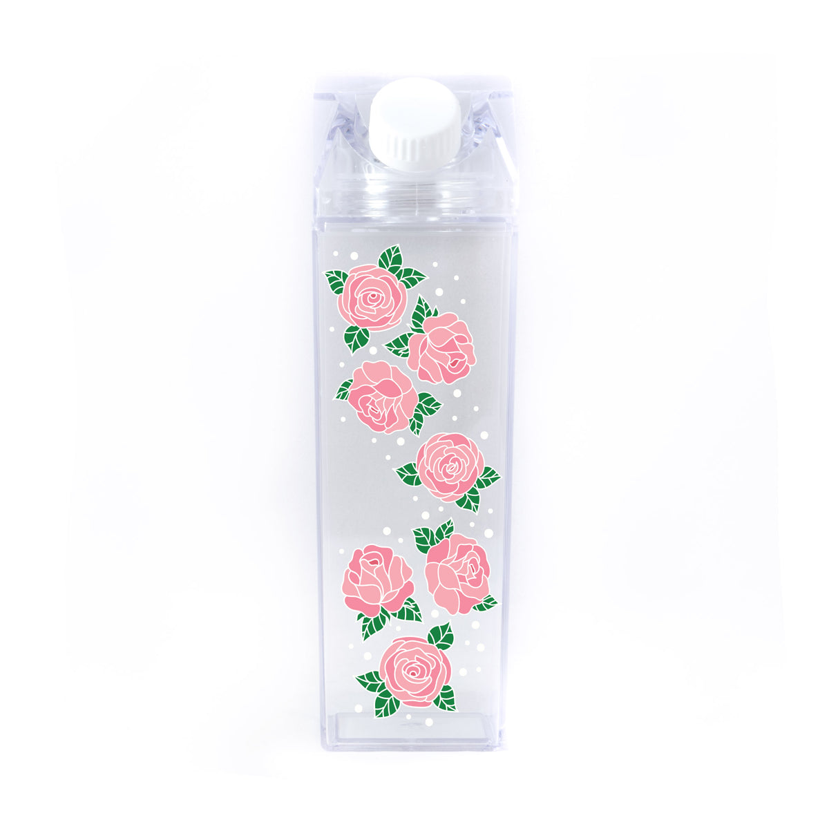 Rose Pattern Milk Carton