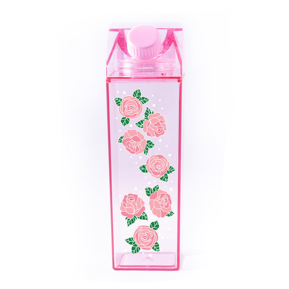 Rose Pattern Milk Carton