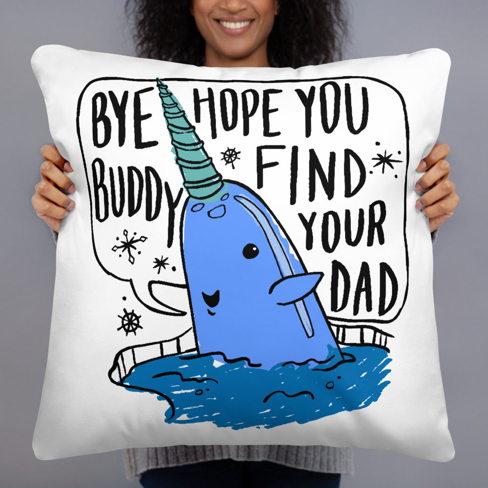 Bye Buddy Throw Pillow