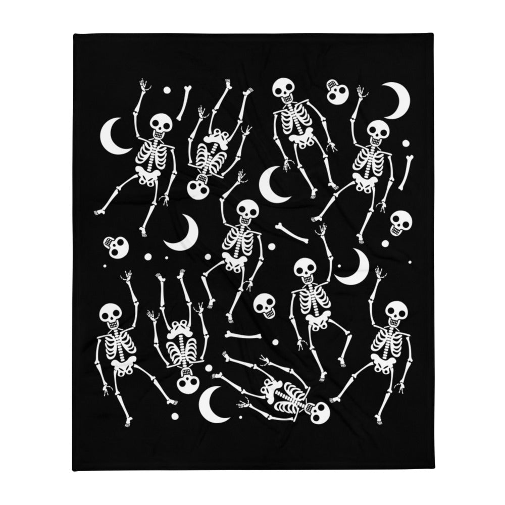 Skeleton Pattern Throw Blanket