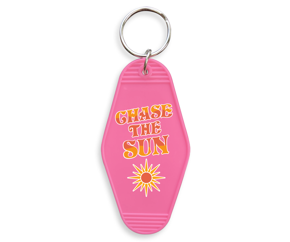 Chase The Sun Motel Keychain