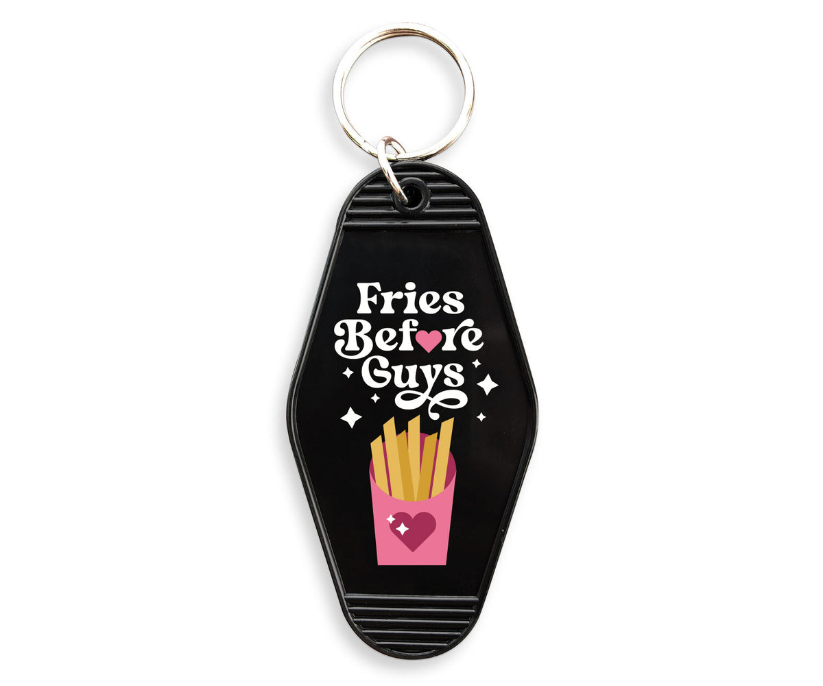 Fries Before Guys Motel Keychain