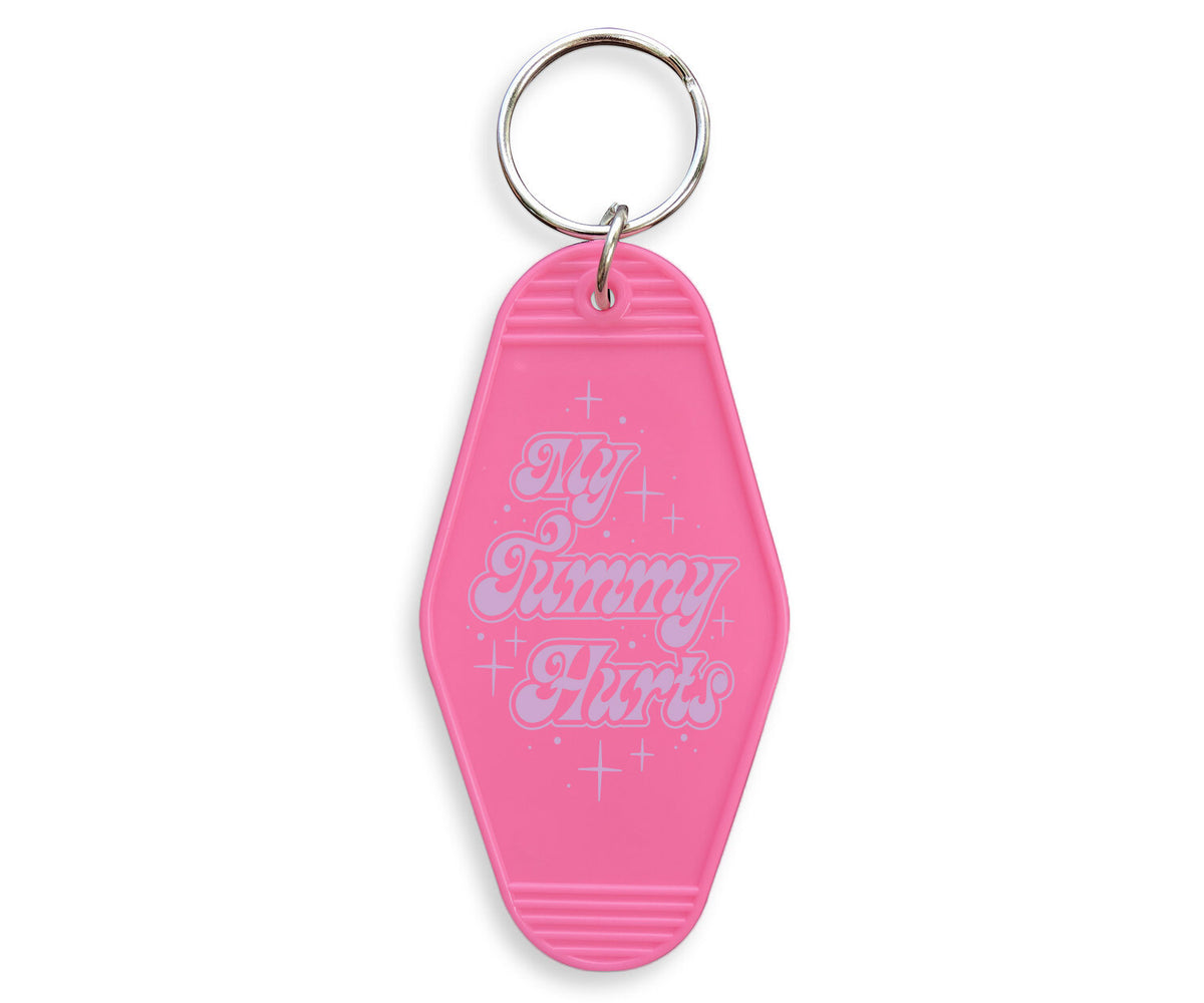 My Tummy Hurts Motel Keychain