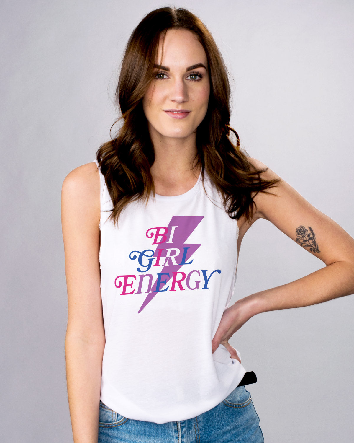 Bi Girl Energy Muscle Tank