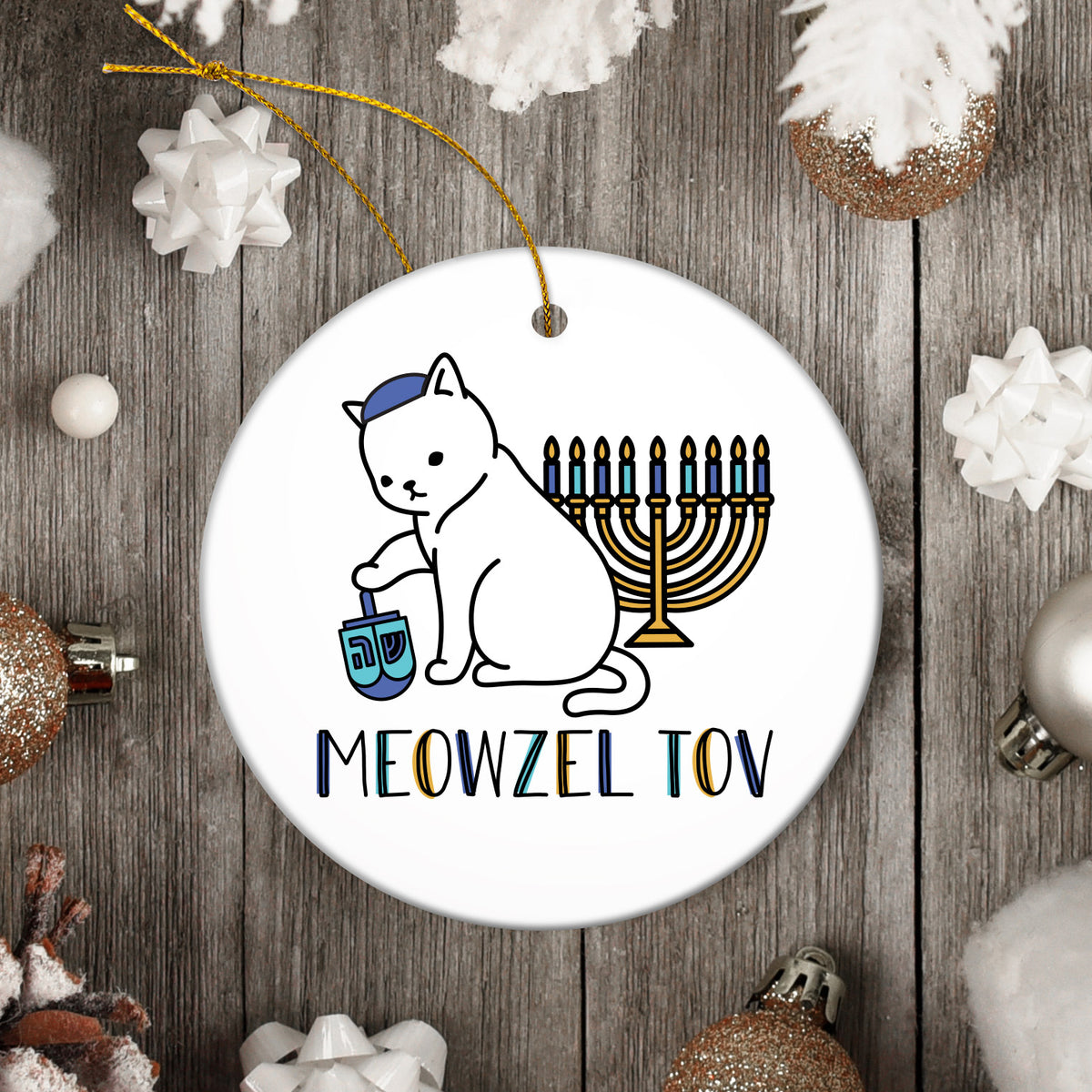 Meowzel Tov Ornament