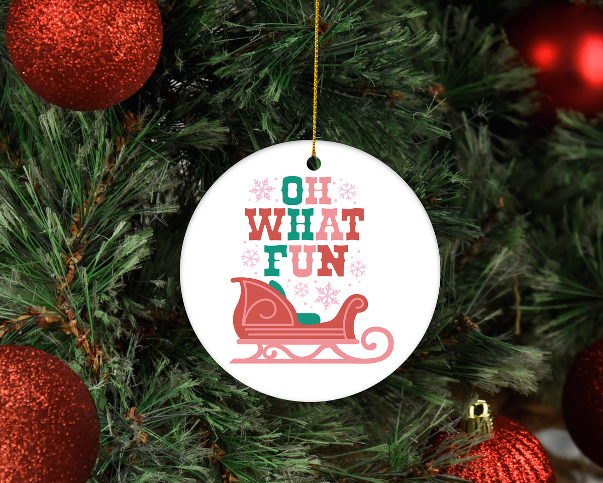 Oh What Fun Sleigh Ornament