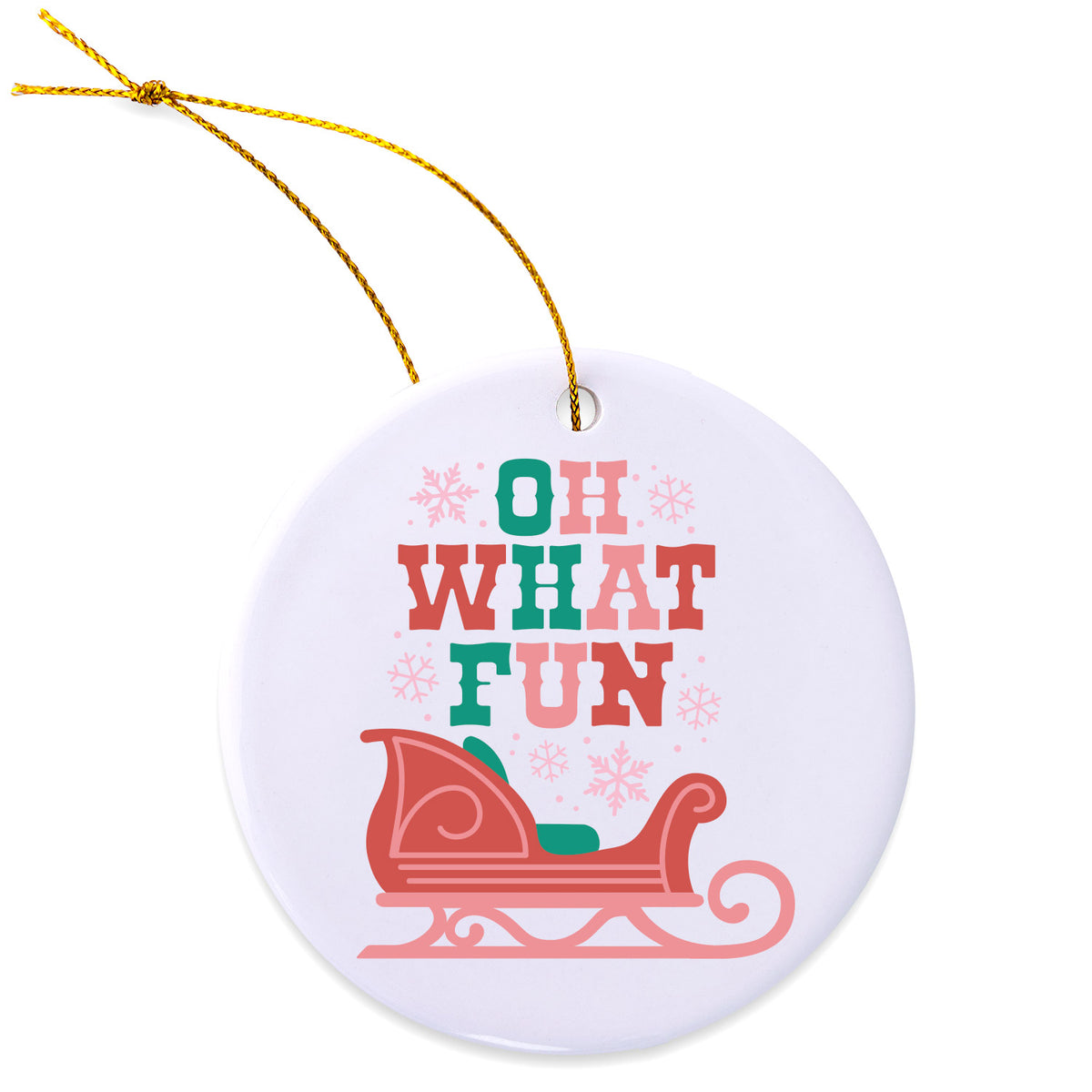 Oh What Fun Sleigh Ornament