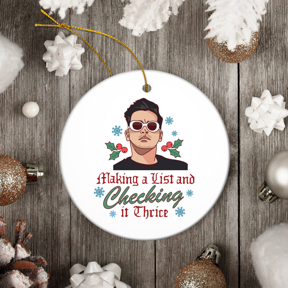 Checking It Thrice Ornament