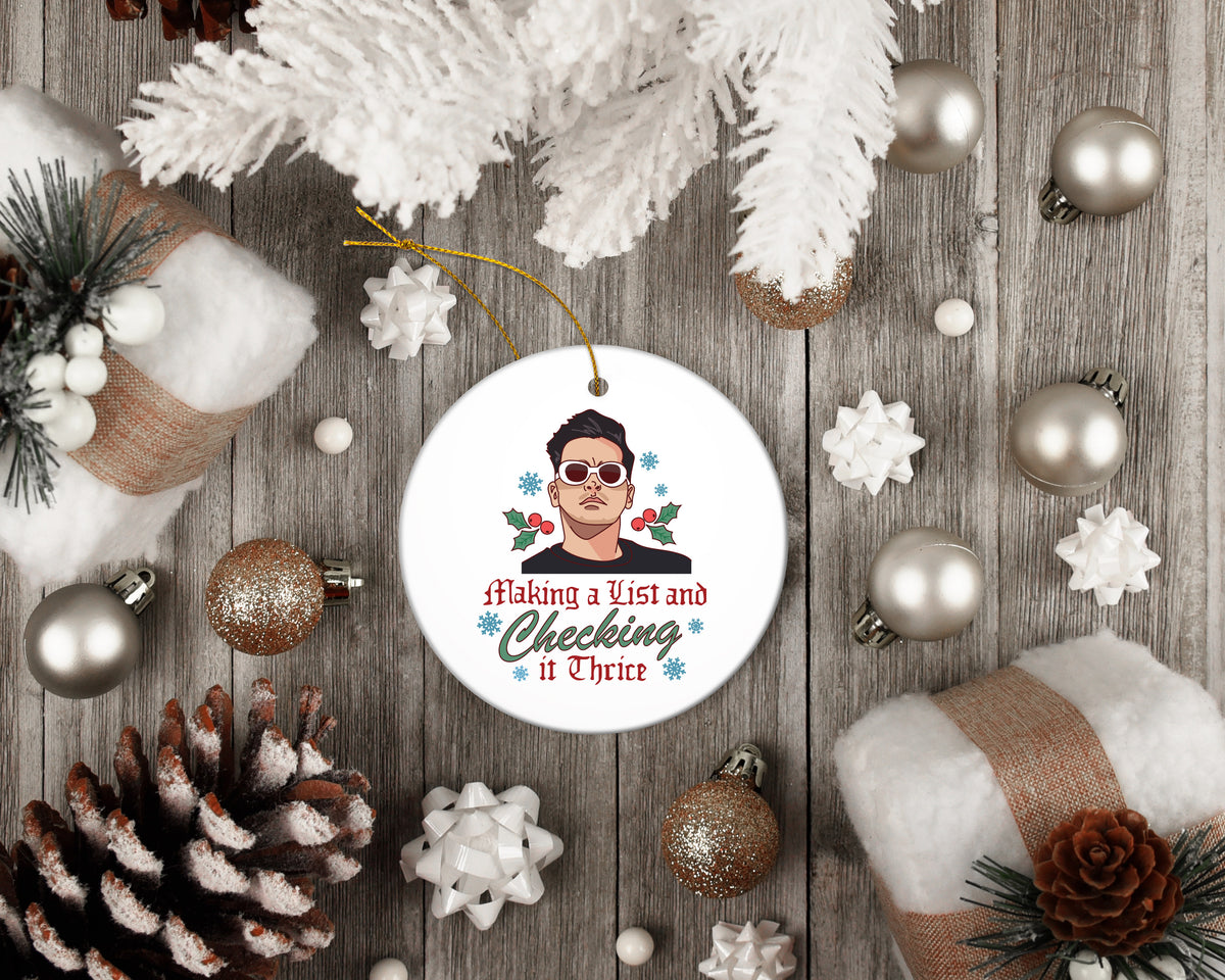 Checking It Thrice Ornament