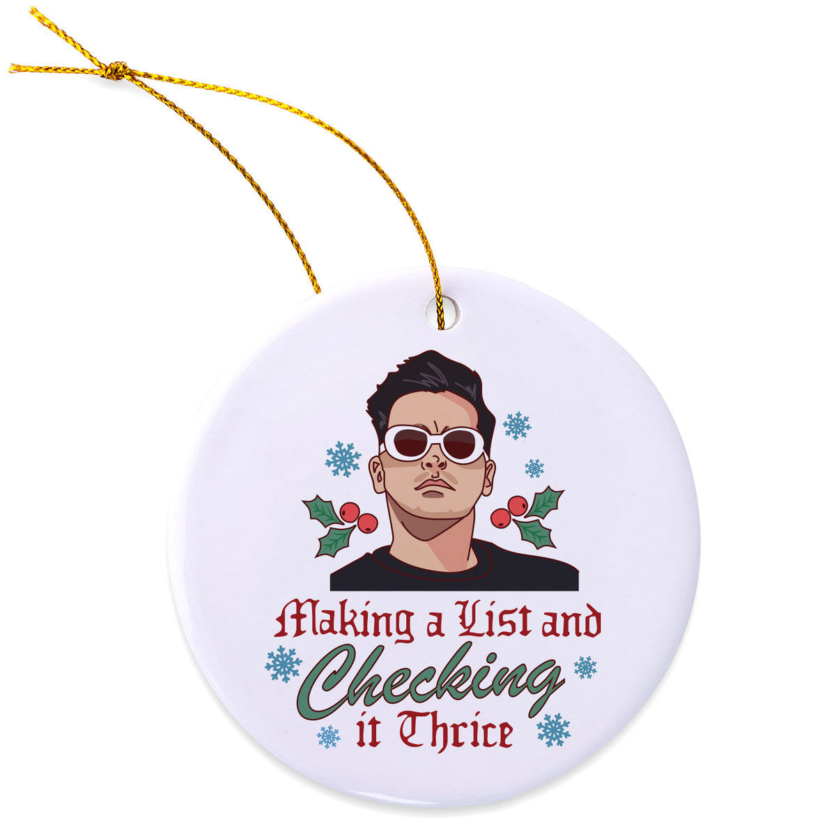 Checking It Thrice Ornament