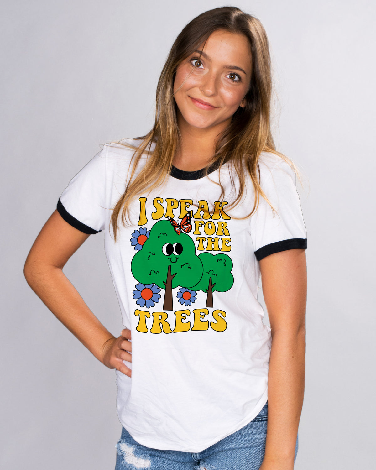 I Speak For The Trees Ringer Tee