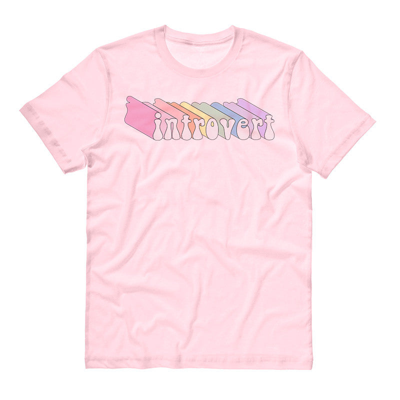 Introvert Pastel Rainbow Shirt - Femfetti