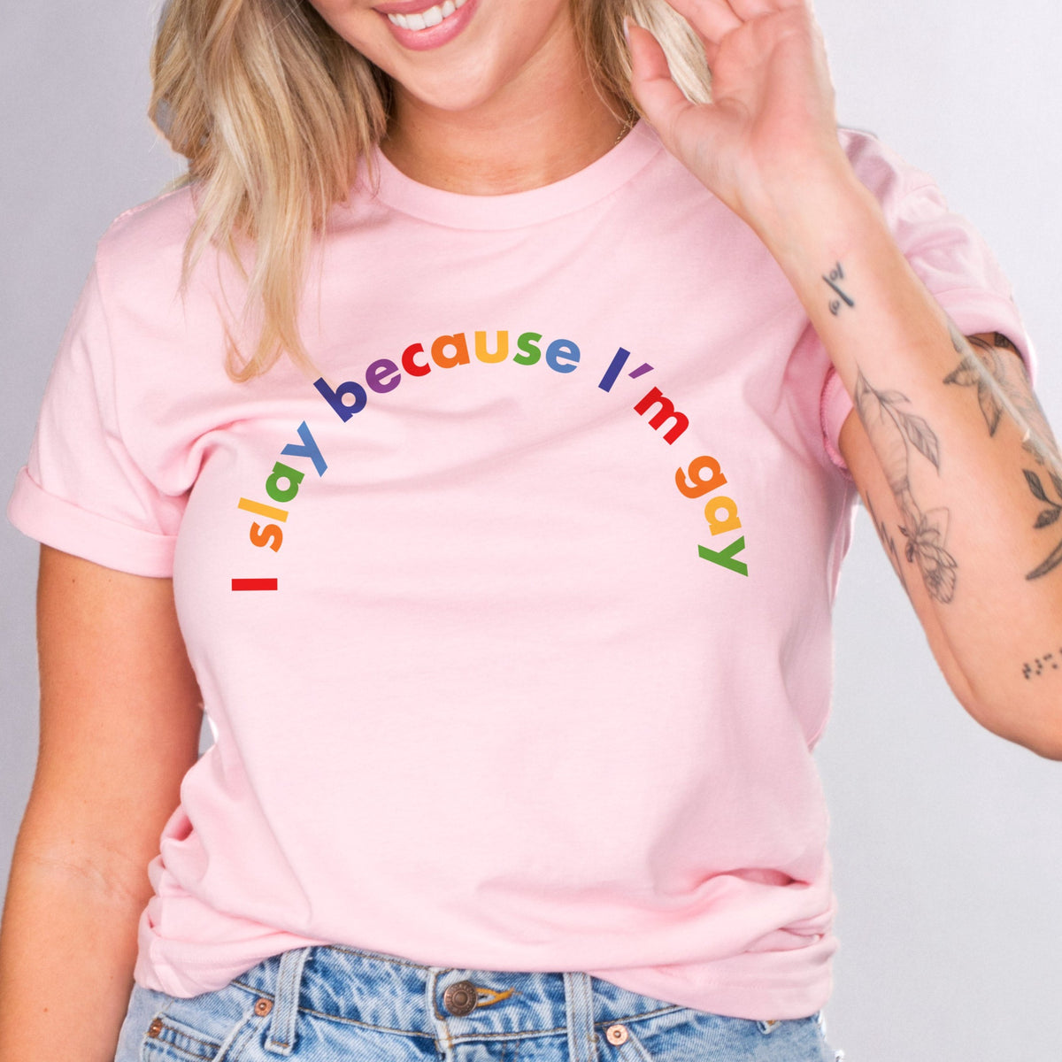 Slay Because I&#39;m Gay Shirt - Femfetti