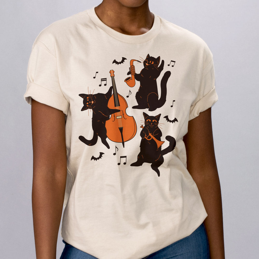 Musical Halloween Cats Shirt