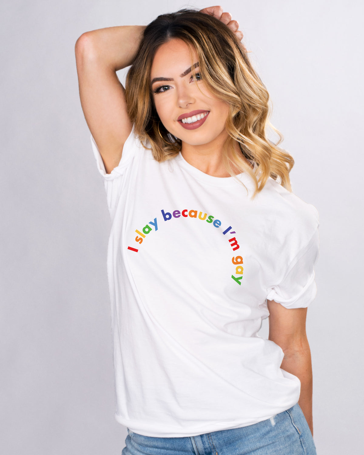 Slay Because I&#39;m Gay Shirt - Femfetti