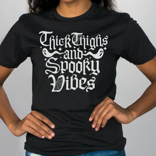 Thick Thighs and Spooky Vibes Shirt