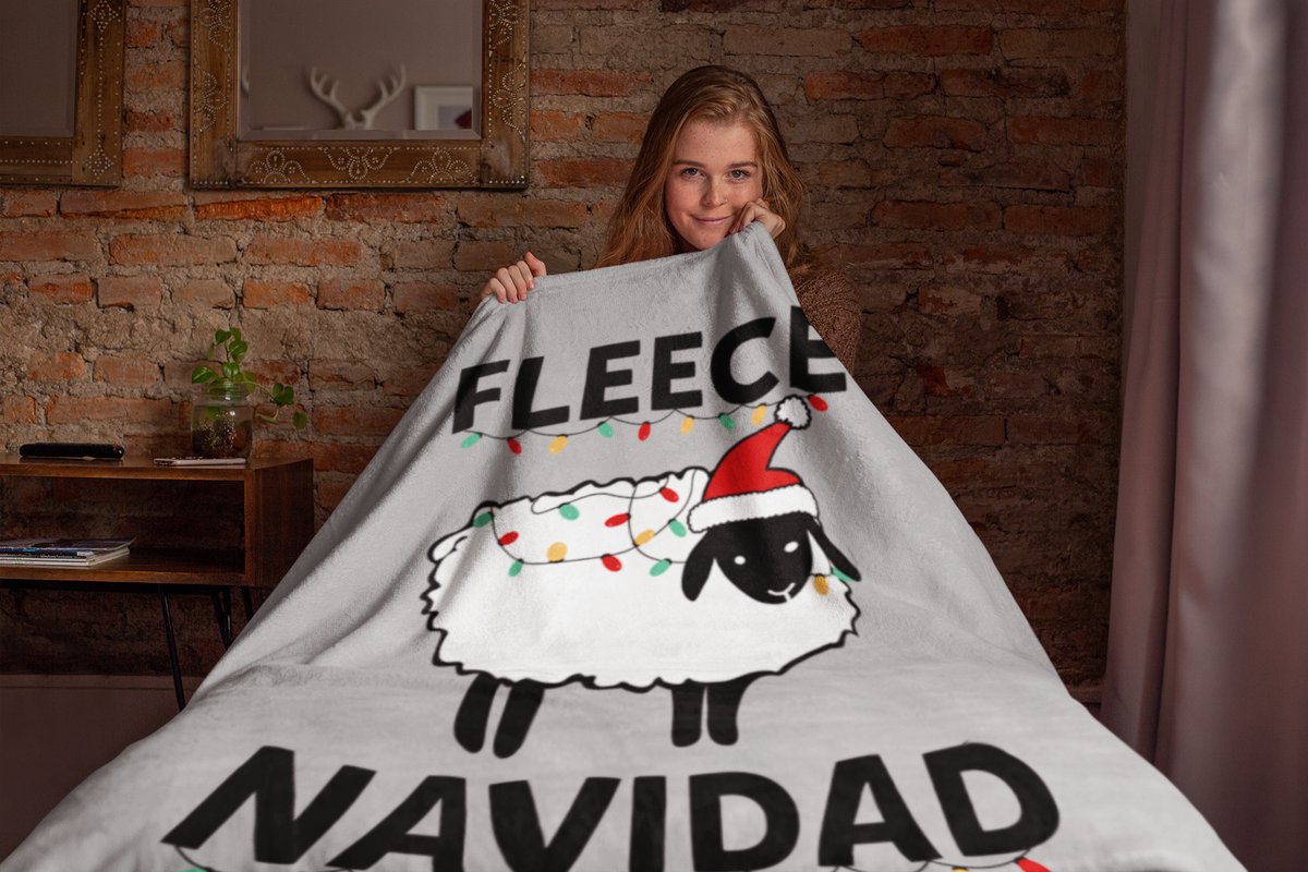 Fleece Navidad Throw Blanket