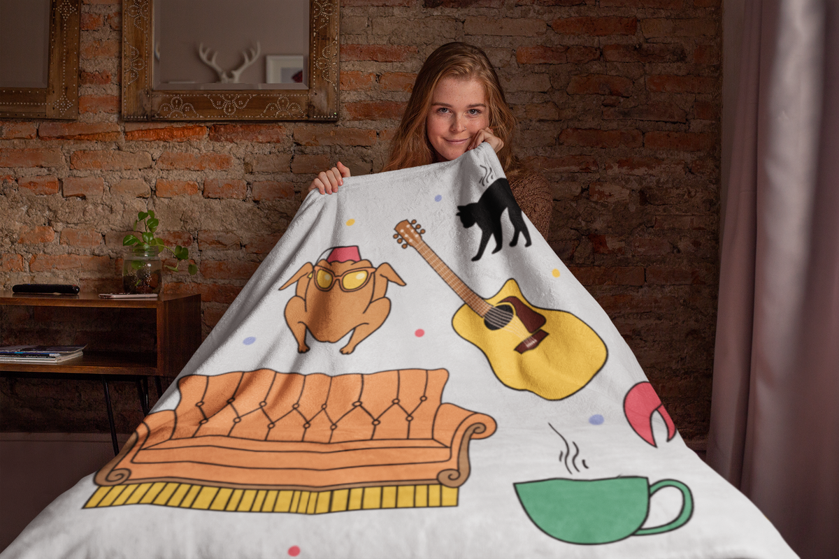 Friends Icons Throw Blanket